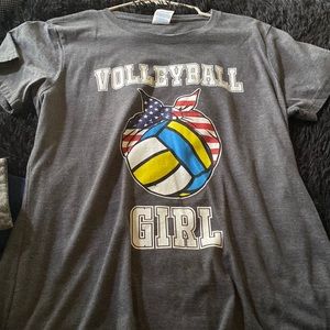 volleyball girl tee